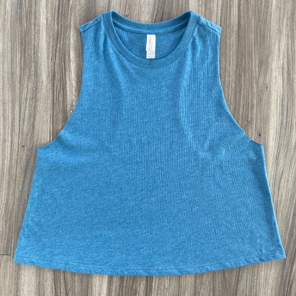 Pure Barre Cropped Racerback Muscle Tank - Picture 2 of 2